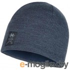  Buff Knitted & Fleece Band Hat Solid Navy (113519.787.10.00)