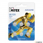 Батарейка (LR1120/AG8x6шт.) - Mirex [23702-LR1120-E6] Alkaline, блистер