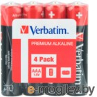 Комплект батареек Verbatim LR03 (ААА) спайка / 49500 (4шт)
