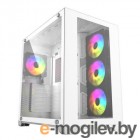  Powercase Vision White, Tempered Glass, 4 120mm 5-color fan, , ATX  (CVWA-L4)
