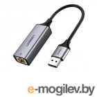  USB Ugreen CM209 USB to RJ45 Ethernet Adapter Aluminum Case Space Gray 50922