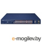  PLANET GS-4210-24HP2C IPv6/IPv4,4-Port 10/100/1000T 802.3bt 95W PoE + 20-Port 10/100/1000T 802.3at PoE + 2-Port Gigabit TP/SFP Combo Managed Switch(515W PoE Budget, 250m Extend mode, supports ERPS Ring, CloudViewer app, MQTT and cybersecurity