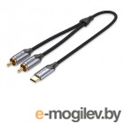 Vention USB-C/M - 2xRCA/M 1.5m BGUHG