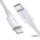   . UGREEN USB-C to Lightning M/M Cable Rubber Shell 0.5m US171 (White) 60747