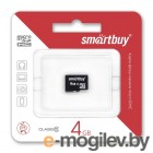 Карта памяти Smart Buy microSDHC (Class 10) 4 Гб (SB4GBSDCL10-00)