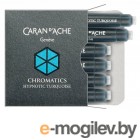 Картридж Carandache CHROMATICS Hypnotic Turquoise (8021.191) для перьевых ручек (упак.:6шт)