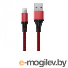 AccesStyle USB - Lightning 1m Red-Black AL24-F100M