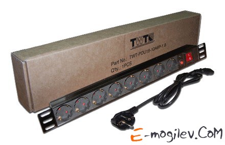 TWT (TWT-PDU19-10A8P-1.8) black