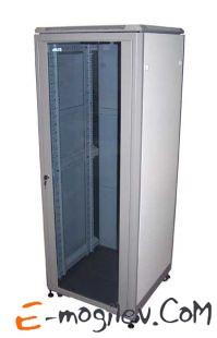 Шкаф TWT (TWT-CBE-42U-6x8) 19 Eco. 42U 600x800. серый. дверь стекло