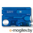 Швейцарская карта Victorinox SwissCard Lite 0.7322.T2 13 функций полупрозрачный синий