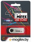 Usb flash накопитель Mirex Swivel Rubber Black 4GB (13600-FMURUS04)