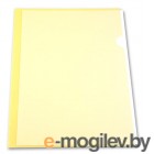 Папка-уголок Бюрократ E100yel тисненый А4 пластик 0.10мм желтый