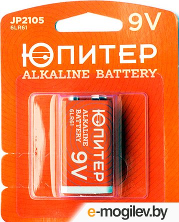 батарейку 6LR61 9V alkaline 1шт. ЮПИТЕР (крона) (JP2105)