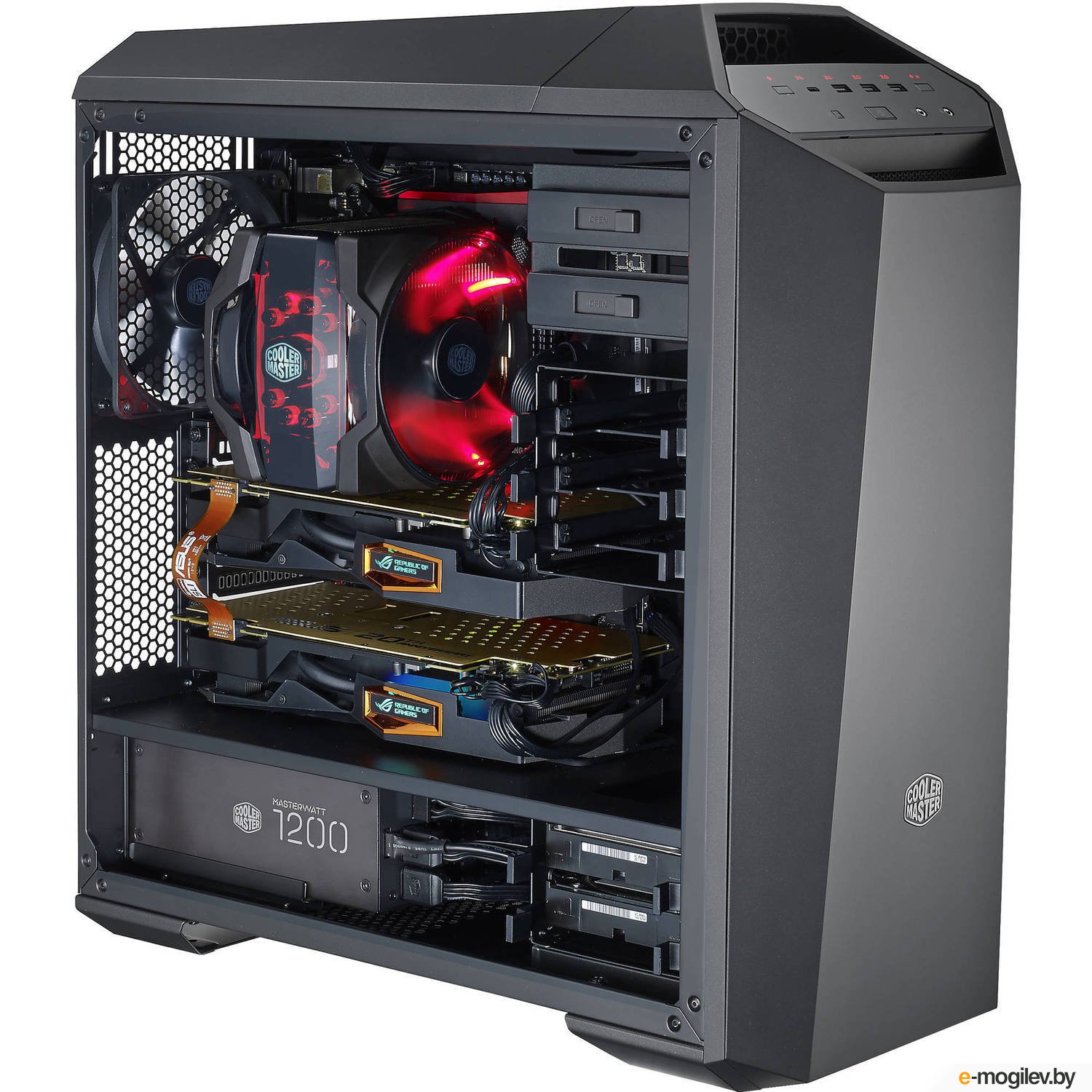 Открытый компьютер. Cooler Master MASTERCASE 5. Coolermaster MASTERCASE maker 5. Корпус (системный блок) Cooler Master MASTERCASE maker 5. Компьютерный корпус Cooler Master MASTERCASE maker 5 (MCZ-005m-kwn00) w/o PSU Black.