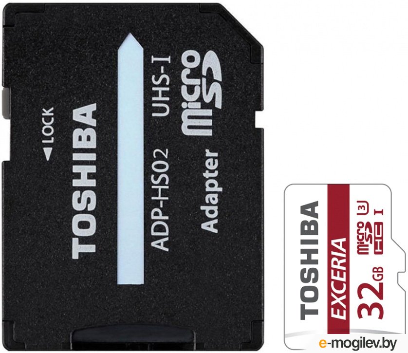Карта памяти Toshiba EXCERIA microSDHC 32GB + адаптер [THN-M302R0320EA]