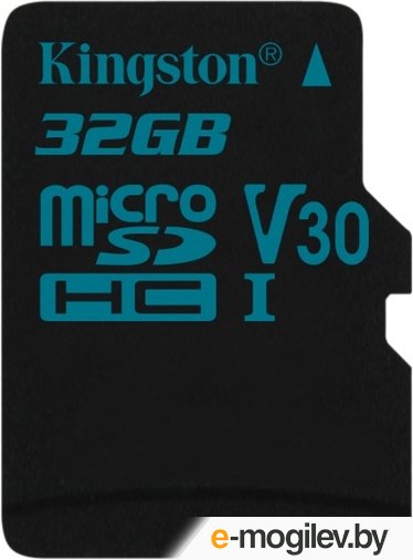 Карта памяти Kingston Canvas Go! SDCG2/32GB microSDHC 32GB (с адаптером)