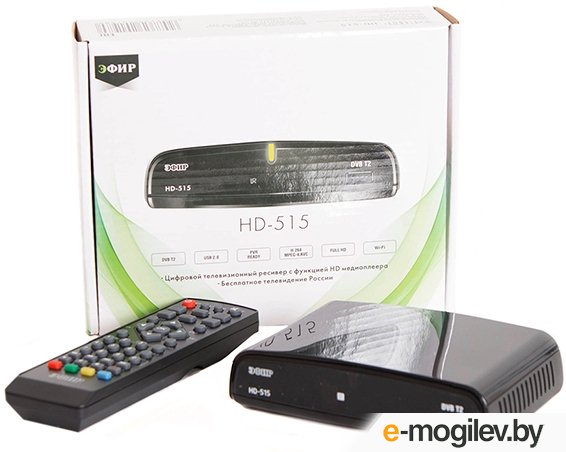 Ресивер цифровой ЭФИР HD-515 DVB-T2 пластик