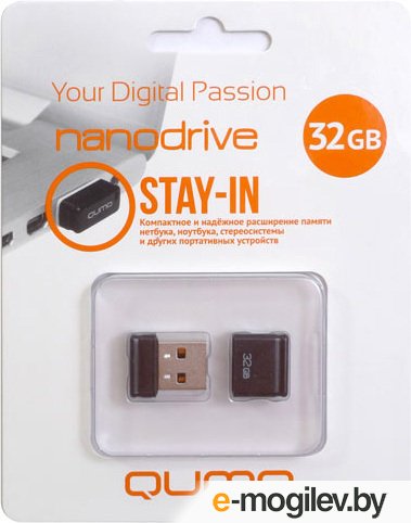 USB flash QUMO NanoDrive 32Gb (Black)