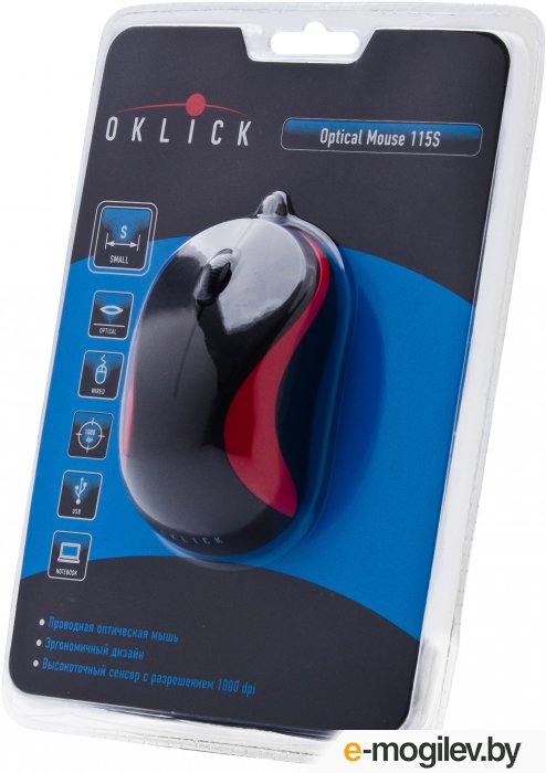 Мышь Oklick 115S Optical Mouse for Notebooks
