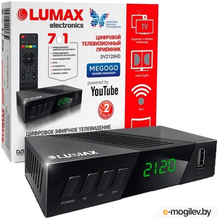 Приемник цифрового ТВ Lumax DV2120HD