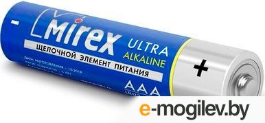Набор батареек (AAAx4шт.) - Mirex [LR03-E4]; Alkaline; блистер