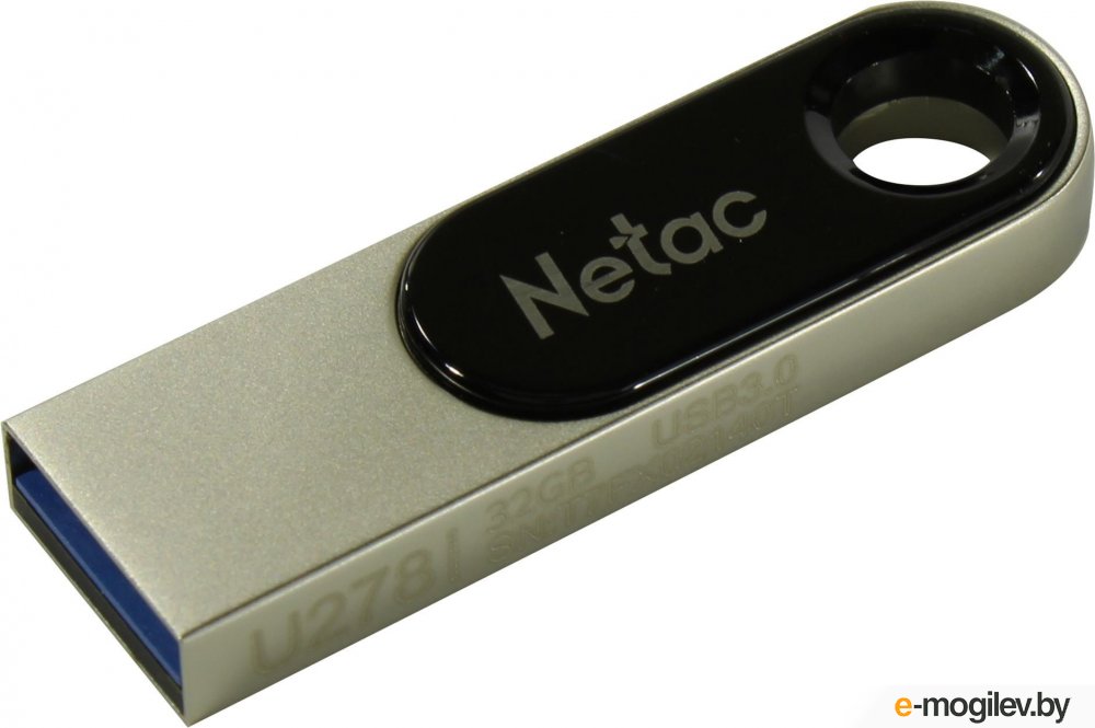 Флеш Диск Netac U278 16Gb <NT03U278N-016G-30PN>, USB3.0, металлическая матовая