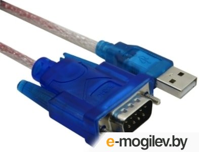 Кабель-адаптер Exegate EX284950RUS  USB 2.0-RS232 ExeGate EX-UAS-0.8 (Am/DB9M, 0,8м, крепеж разъема - винты)