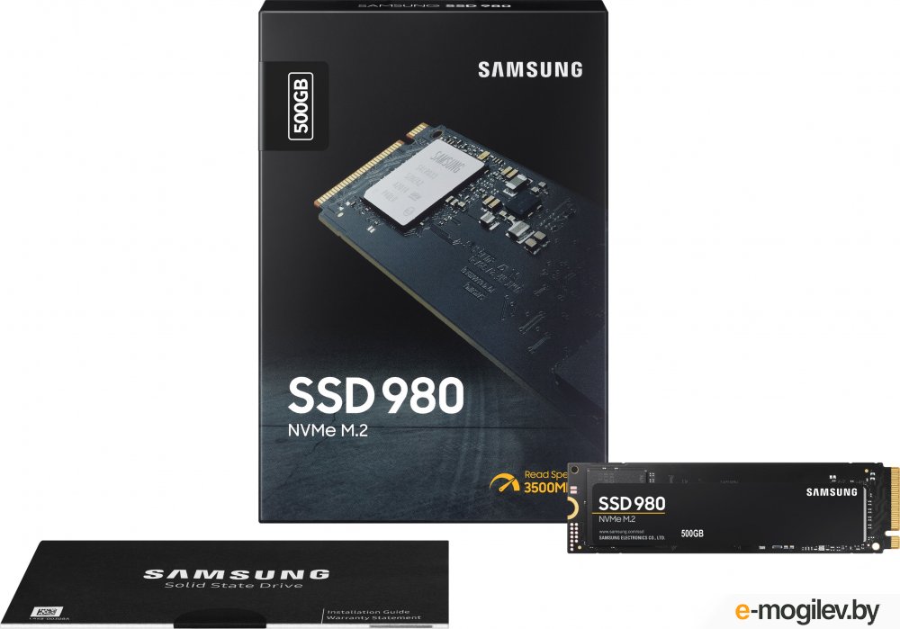 Накопитель SSD M.2 PCI Exp. 3.0 x4 - 500Gb Samsung 980 [MZ-V8V500BW] NVMe