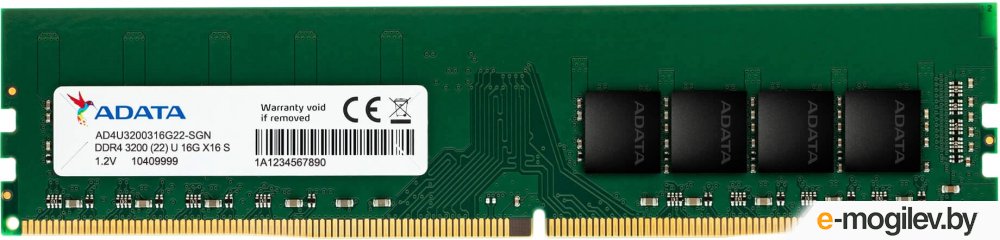 Модуль памяти DIMM 16GB PC25600 DDR4 AD4U320016G22-SGN ADATA