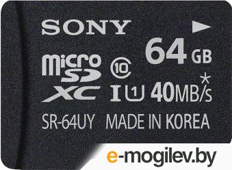 Карта памяти Sony SR64UYAT (microSDXC, UHS-I, Class 10, 64GB)