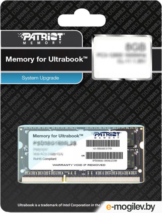 Оперативная память DDR3 Patriot PSD34G1600L2S