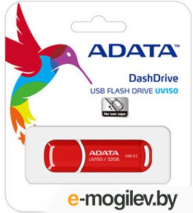 Usb flash накопитель A-data DashDrive UV150 Red 32GB (AUV150-32G-RRD)