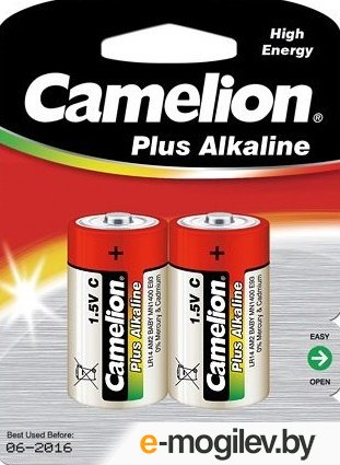 Набор батареек (Cx2шт.) - Camelion [LR14-BP2]; Alkaline; блистер